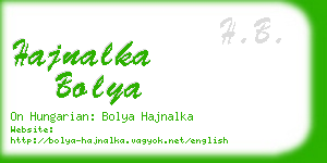 hajnalka bolya business card